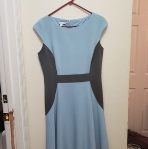 Blue and gray dress